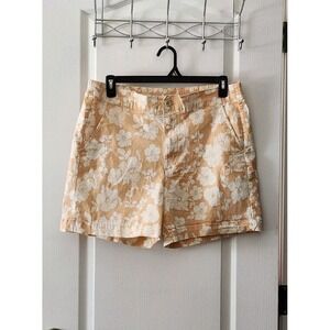 Jachs Girlfriend Women's Floral Stretch Chino Shorts Elasticated Waistband Sz XL
